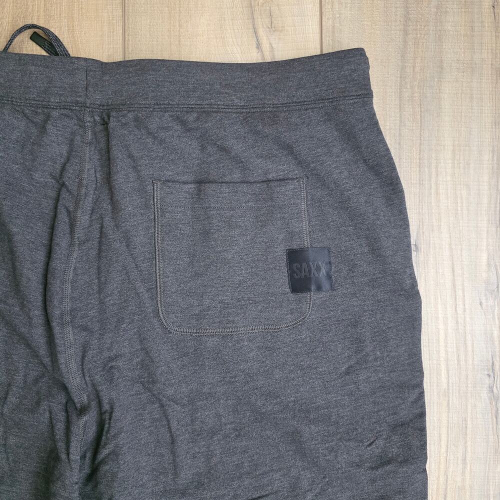 SAXX 3Six Five Lounge Sweatpant Black Heather(Dark Gray) Pants Men Sz XL NWT - Picture 11 of 12